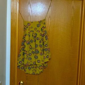 Free people guilded combo spring dress with open long tie backs for self design